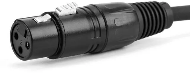 Alt view image 5 of 7 - DMX 512 Stage Light Cable XLR Male 5 Pin Male to XLR Female 3 Pin with Metal Connectors for Stage Lighting and DJ-1.6m