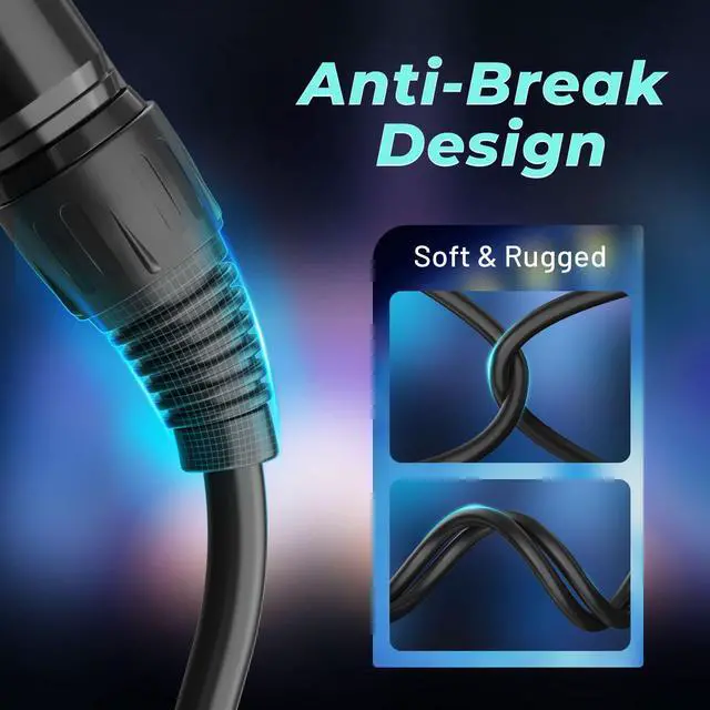 Alt view image 6 of 7 - 5 Pin DMX Cable 10FT 2 Pack, 3-Conductor 5-Pin DMX512 Cables Wire for Stage Lighting Signal XLR Connection