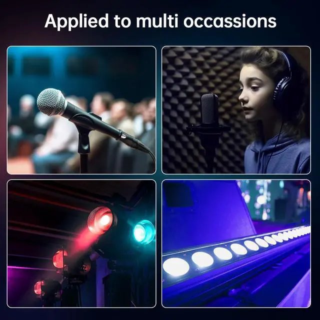 Alt view image 7 of 7 - XLR 3 Pin to 5 Pin Female Audio Cable, for Microphone DMX Stage Light Turnaround (2Pack)