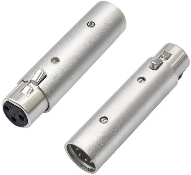 Main image of Male 5Pin XLR to Female 3Pin XLR DMX Converter Adapter 5Pin Male to 3Pin Female Audio Connector 5-Pin to 3-Pin Conversion Expansion, for DMX Stage Lighting Dimmer Console-2Pack