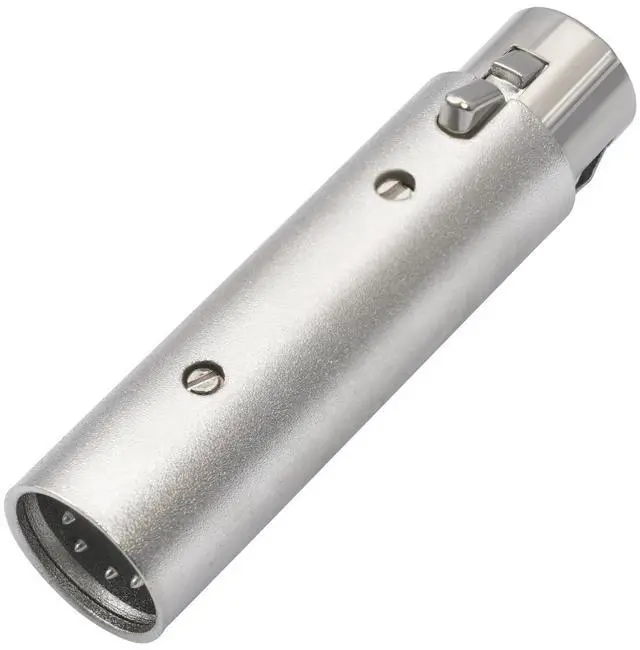 Alt view image 5 of 7 - Male 5Pin XLR to Female 3Pin XLR DMX Converter Adapter 5Pin Male to 3Pin Female Audio Connector 5-Pin to 3-Pin Conversion Expansion, for DMX Stage Lighting Dimmer Console-2Pack