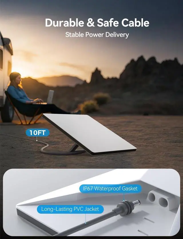 Alt view image 4 of 7 - Starlink Mini Car Adapter, 10FT Starlink Mini Cable, Digital Voltage & Wattage Display, 12V-24V Cigarette Lighter Car Charger PD 45W USB-C & 30W USB-A Ports for RV, Boat & Truck
