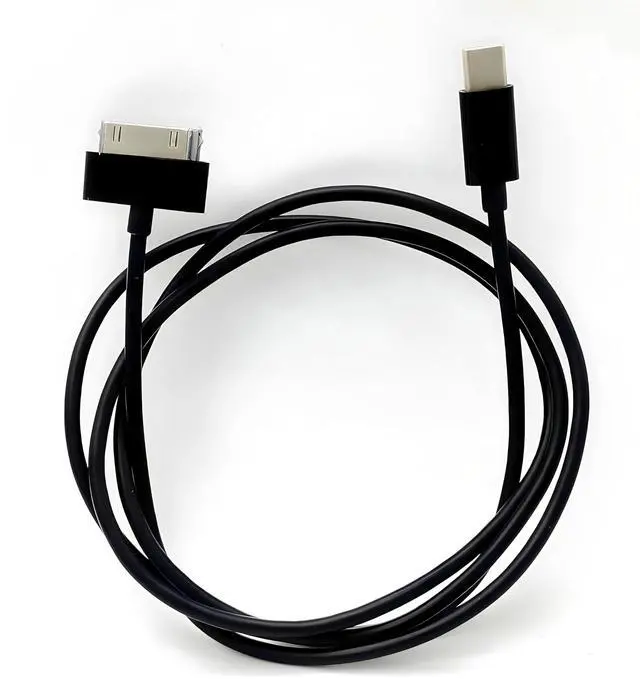 Alt view image 2 of 4 - USB C to 30 Pin Cable, 3ft Type-C to 30-Pin Sync Adapter and Charger (Black)