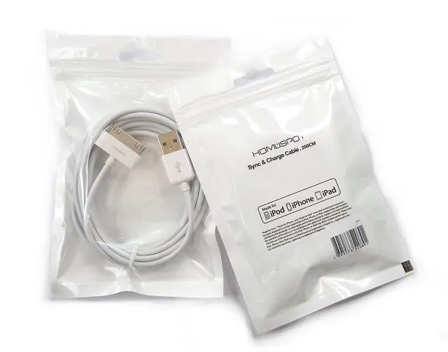 Alt view image 6 of 7 - Sync & Charge 30 pin to USB Cable 6.6ft (2M) Extra Long Charging Cable Compatible with iPhone 4/4s, iPhone 3G/3GS, iPad 1/2/3, iPod(1 Pack - White)