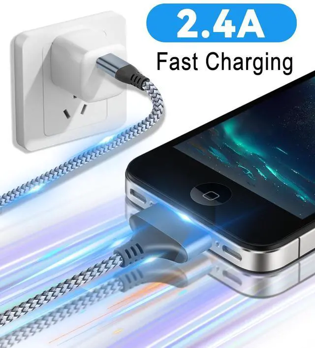 Alt view image 3 of 7 - 10FT USB C to 30Pin Charger Cable Replacement Charging Cord Compatible with i-Phone 4/4s/3G/3GS & i-Pad 1 2 3 & i-Pod Touch 4 3 2 1, Classic/Nano Series 2 3 4 5 6
