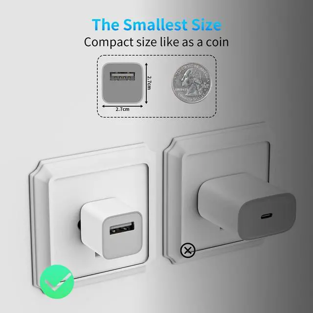Alt view image 6 of 7 - 2 Pack 30-Pin to USB-C Cable for iPhone 4 | 2 Pack 5W USB Charger Adapter| Apple MFi Certified | 3.3 Feet 30 Pin USB Charging Cable Cord for iPhone 4/4S/3G/3GS, iPad 1/2/3, iPod Classic/Touch/Nano
