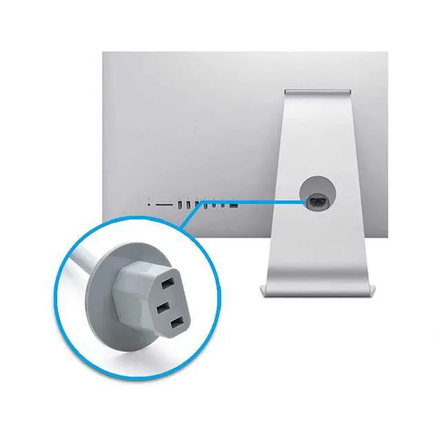 Alt view image 2 of 6 - Replacement. US Plug Extension Cable A1418 A1419 for Apple iMac 21.5" 27" 923-0285 622-0390 Power Cord Supply 2012-2019