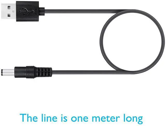 Alt view image 5 of 7 - Universal Charger Power Cable, 5V USB to DC 5.5x2.1mm,with 10 Connectors (Micro-USB, Type-C, Mini USB, 2.5x0.7, 3.0x1.1, 3.5x1.35...) for Lamp,Mini Fan, Camera,Mobile Phone, USB Power Bank Charging