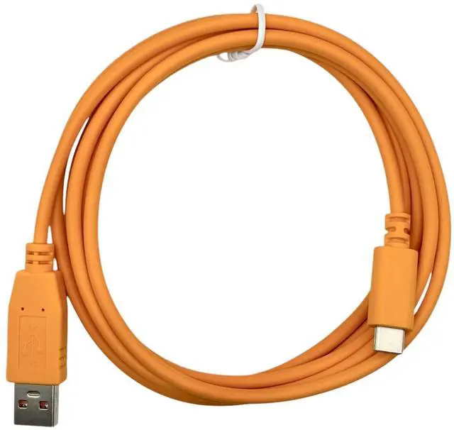 Alt view image 2 of 4 - Console Cable for Aruba CX Switch | AOS-CX | USB Type A to USB-C 6ft (1.8M) | HPE R9J32A | Replacement for Aruba JL448A X2C2 R8Z87A RJ45-DB9 PIN3TX6RX | Orange Long Serial Cable