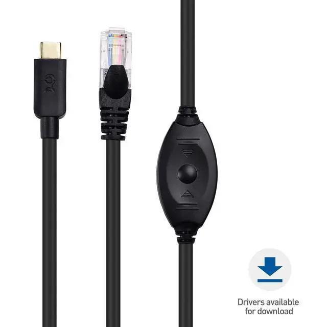 Alt view image 5 of 7 - USB C to RJ45 Console Cable for Windows and MacBook Pro - 6ft, Compatible Cisco Console Cable, Rollover Cord with FTDI