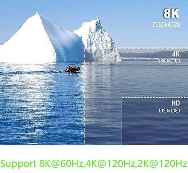 Alt view image 5 of 5 - 8K HDMI Coupler 90 and 270 Degree Adapter 2-Pack, Right Angle HDMI 2.1 Male to Female L Gold Plated Vertical Adapter Connector