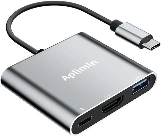 Main image of USB C to HDMI Adapter, 4K@60Hz HDMI to USB-C Adapter with USBA 3.0 & 100W PD Port Multiport Digital AV Converter for MacBook Pro/Air, iPad, iPhone 15/16, Tablets, Switch, TV, Monitor and More