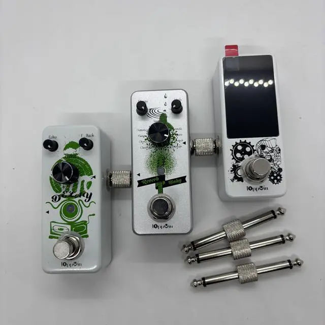 Alt view image 3 of 7 - 5-Pack 6.35mm Mono Male to Male Patch Cables - Instrument Connectors for Guitar Pedals, Mics, Audio/Video - Nickel-Plated Copper for Transparent Clean Sound