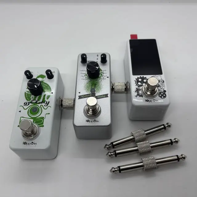 Alt view image 4 of 7 - 5-Pack 6.35mm Mono Male to Male Patch Cables - Instrument Connectors for Guitar Pedals, Mics, Audio/Video - Nickel-Plated Copper for Transparent Clean Sound