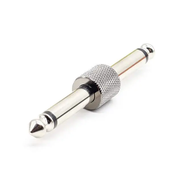 Alt view image 6 of 7 - 5-Pack 6.35mm Mono Male to Male Patch Cables - Instrument Connectors for Guitar Pedals, Mics, Audio/Video - Nickel-Plated Copper for Transparent Clean Sound