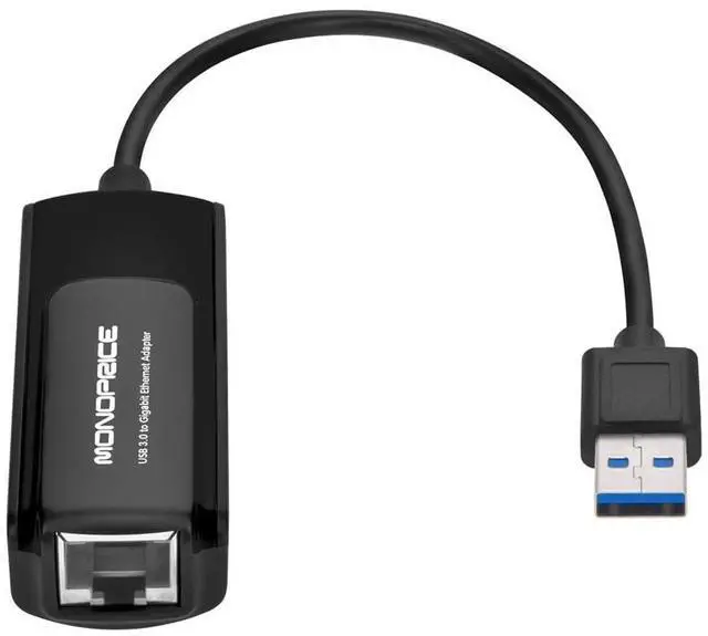 Alt view image 3 of 6 - USB 3.0 to Gigabit Ethernet Adapter, Supports 10/100/1000 Mbps Connections, Plug-N-Play, Compatible with Windows, MacOS, Linux, and Android Systems