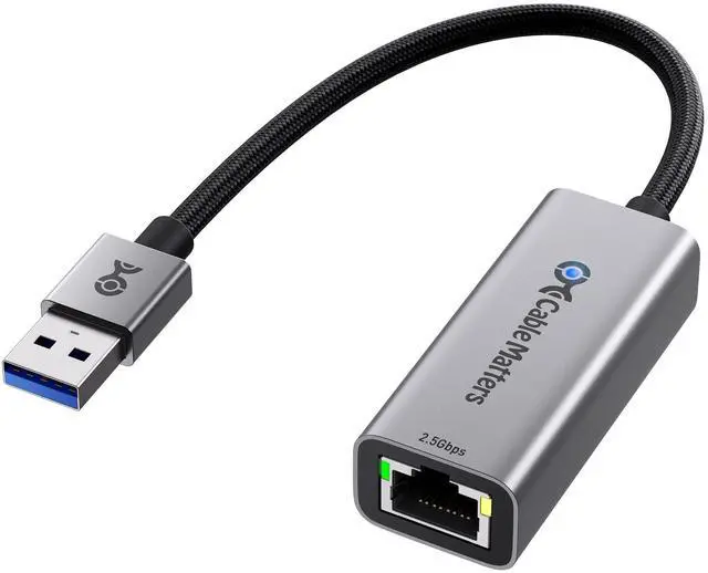 Main image of USB to 2.5Gb Ethernet Adapter, USBA to RJ45 Network Adapter with 2500Mbps Speed, Plug & Play USB to Ethernet Adapter for Windows, macOS, Linux, ChromeOS, Laptop, Desktop