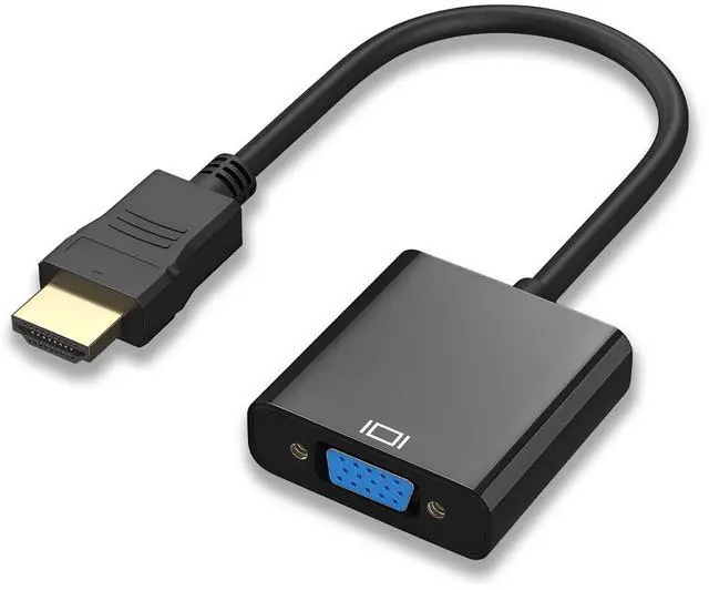 Main image of HDMI to VGA, Uni-Directional Gold-Plated HDMI to VGA Adapter (Male to Female) for Computer, Desktop, Laptop, PC, Monitor, Projector, HDTV, Chromebook, Raspberry Pi, Roku, Xbox and More (1)