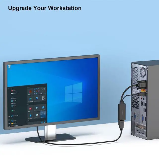 Alt view image 7 of 7 - VGA to HDMI Adapter, 1080P Converter with Audio from Computer/Laptop VGA Source to HDMI TV/Monitor