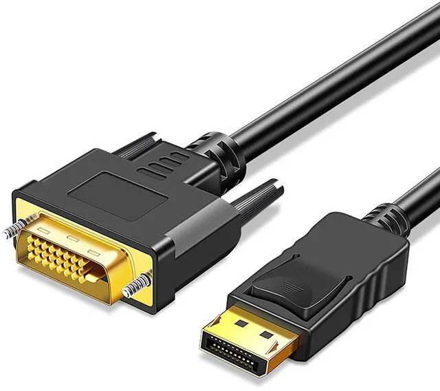 Main image of DisplayPort to DVI Cable 6ft, Display Port to DVI Adapter Male to Male Gold-Plated Cord Cable for PC, Laptop, HDTV, Projector, Monitor