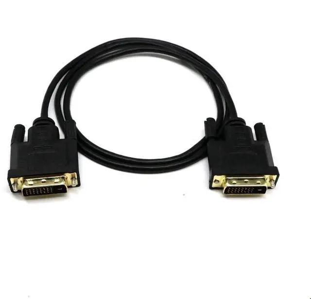 Main image of DVI to DVI Cable Adapter - Male DVI-D Dual Link - Cable Converter Supports Monitor, PC, TV, Gaming, Projector - 1080p Full HD 60Hz - Gold Connector 6.6ft / 2 m