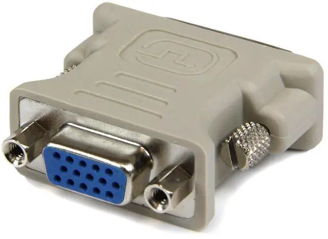 Alt view image 2 of 2 - DVI to VGA Cable Adapter - DVI (M) to VGA (F) - 1 Pack - Male DVI to Female VGA (DVIVGAMF), Beige