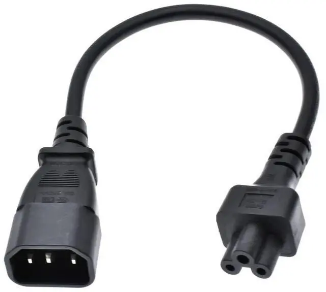 Main image of Toptekits C14 to C5 Power Plug Cable,IEC 320 C14 Male to C5 Female Adapter Cable(1ft)