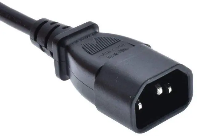 Alt view image 2 of 6 - Toptekits C14 to C5 Power Plug Cable,IEC 320 C14 Male to C5 Female Adapter Cable(1ft)