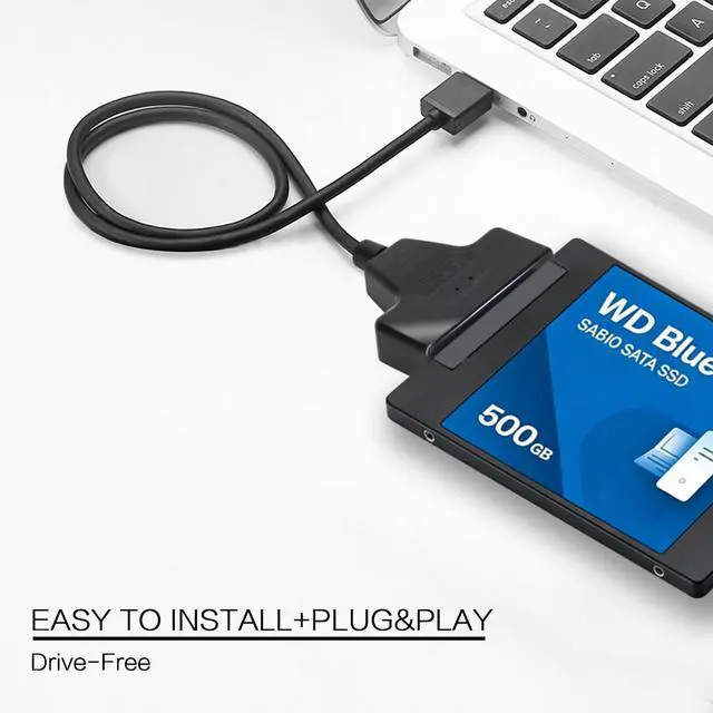 Alt view image 2 of 6 - SATA to USB Adapter Cable for 2.5 inch SSD and HDD, USB 3.0 to SATA III Hard Driver,Support HDD to SSD Cable