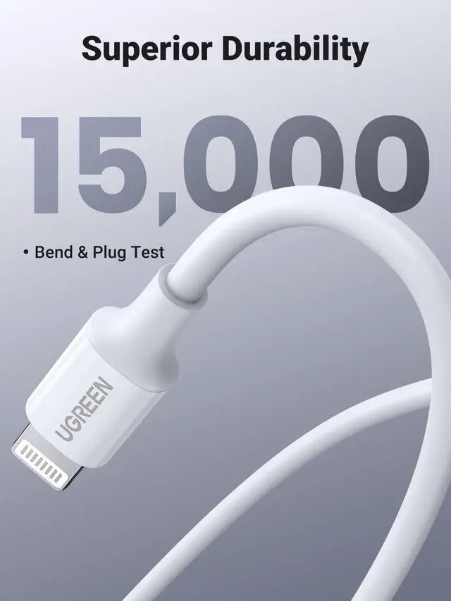Alt view image 5 of 7 - USB C to Lightning Cable- 6FT MFi Certified PD Fast Charging Lightning Cord Compatible with iPhone 14/14 Pro/14 Pro Max, iPhone 13/12/11/X/XR/XS/8 Series, MacBook, iPad, AirPods Pro