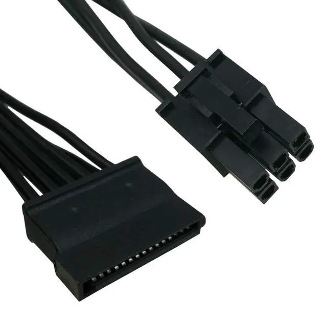 Alt view image 3 of 5 - SATA Power Cable for Thermaltake PSUs, 6 Pin to 3X 15 Pin SATA Hard Drive Adapter for Some Types of Thermaltake Modular PSUs 20-in(50cm)