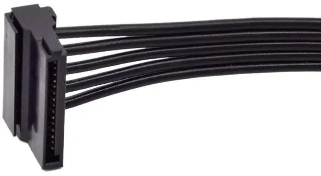 Alt view image 3 of 5 - PCI-E 6 (Pin) 1 to 3 SATA 15Pin Power Supply Cable Replacement for Corsair CX850M CX750M CX600M CX650M (27.55INCH)