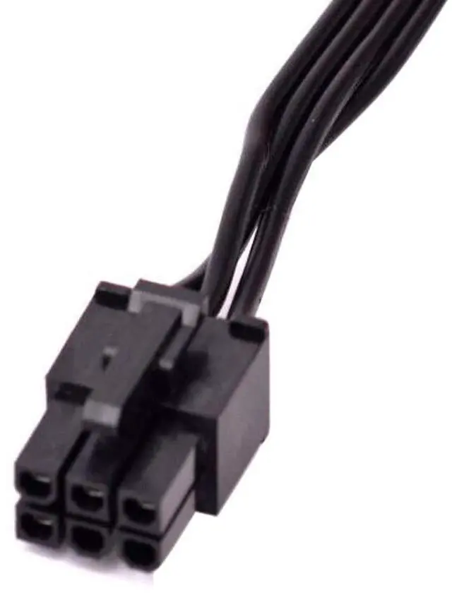 Alt view image 5 of 5 - PCI-E 6 (Pin) 1 to 3 SATA 15Pin Power Supply Cable Replacement for Corsair CX850M CX750M CX600M CX650M (27.55INCH)