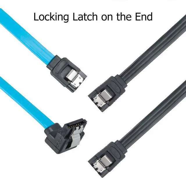 Alt view image 5 of 7 - Set of 6, SATA Power Splitter Cord and SATA III Cable 6.0 Gbps, Straight and 90 Degree SATA 3.0 Cable, SATA 15 Pin Male to 2xSATA 15 Pin Power Splitter Cable