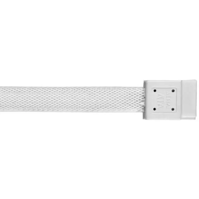 Alt view image 4 of 6 - SATA III SSD/HDD Cable with Locking Mechanism in White CP07W-USA