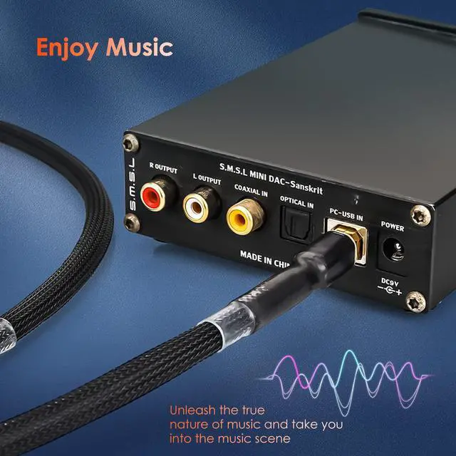 Alt view image 2 of 7 - HiFi USB 2.0 Cable Type A Male to B Male Digital Audio Data Cable Scanner Printer Cord for DAC (1.5M)