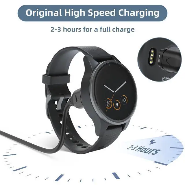 Alt view image 3 of 7 - USB-C Charging Cable for Garmin Watch Charger