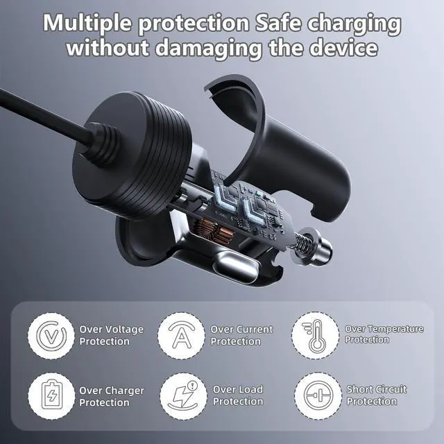 Alt view image 5 of 7 - Car Adapter Cable for Starlink Mini, 12V-48V DC, 16AWG Cigarette Lighter Cord, 3M/10FT