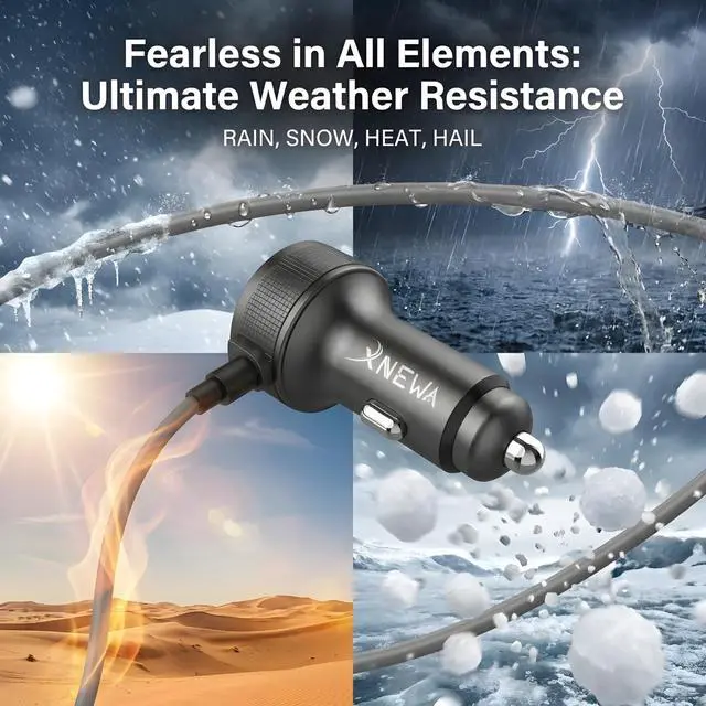 Alt view image 5 of 5 - Starlink Mini Car Adapter & 3-1 DC Power Cable for Starlink, 12V-48V StarLink Mini Car Charger, Aviation Aluminum Shell, Ai Chip for Stable Power, Waterproof for Cars, Trucks, RVs & Boats (3M/10FT)