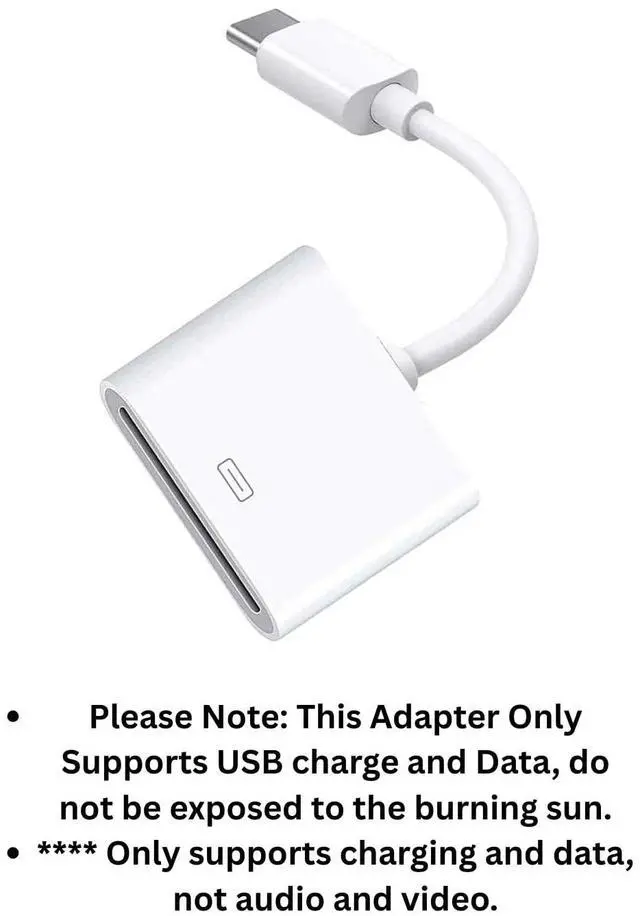 Alt view image 2 of 5 - 30-Pin Female to USB-C 3.1 Male Type-C Adapter Cable Computers Components Accessories (White)