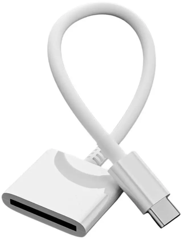 Alt view image 3 of 5 - 30-Pin Female to USB-C 3.1 Male Type-C Adapter Cable Computers Components Accessories (White)