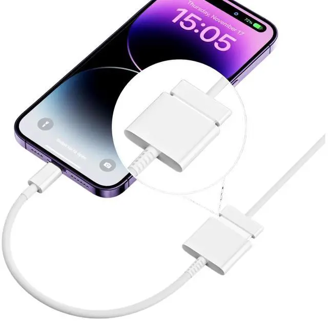Alt view image 4 of 5 - 30-Pin Female to USB-C 3.1 Male Type-C Adapter Cable Computers Components Accessories (White)