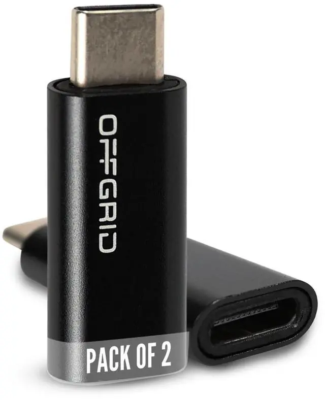 Main image of USB C Data Blocker (2-Pack), Charge Only Adapter, Protect Against Juice Jacking, Fast Charging USB-C Security Adapter, Compatible with iPhone, Android, Laptops & Tablets