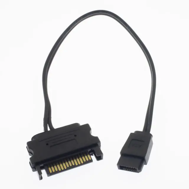 Main image of SATA 15 Pin to 6 Pin Slimline Power Adapter Cable for Optical Drive, CD DVD Drive, CD-ROM Drive 6.7inch 17cm