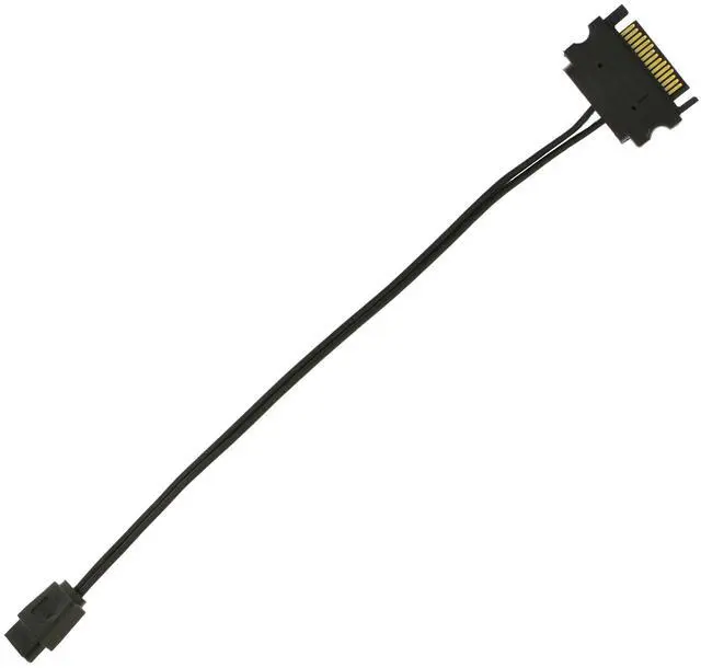 Alt view image 2 of 3 - SATA 15 Pin to 6 Pin Slimline Power Adapter Cable for Optical Drive, CD DVD Drive, CD-ROM Drive 6.7inch 17cm