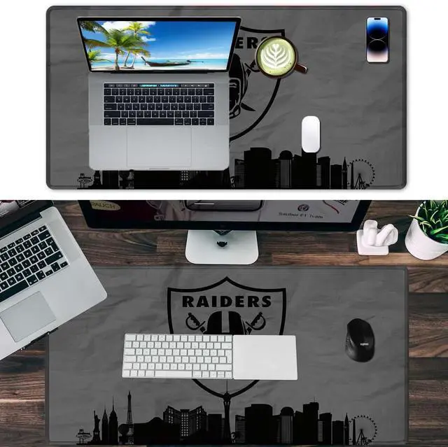 Alt view image 3 of 7 - Large Mouse Pad Desk Mat for Home Office, Gaming Mousepad Extended Desk pad - Computer Keyboard Mouse Mat with Non-Slip Base and Stitched Edge Office Desk Organizers and Accessories