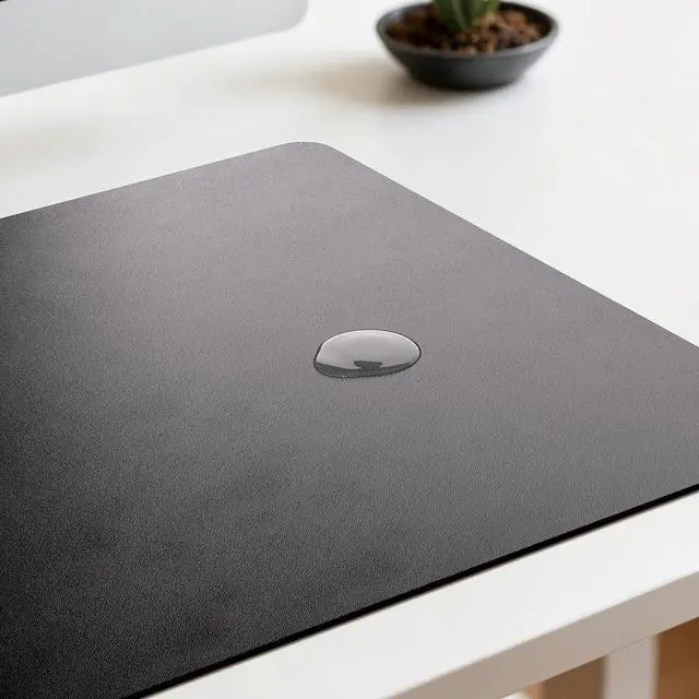 Alt view image 6 of 6 - Leather Desk Pad Mat, Non-Slip Desk Blotter Pad - Desk Protector for Office, Home, Lap Desk, Laptop, and Desktop