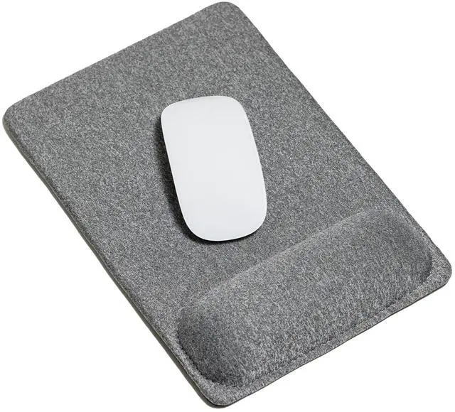 Main image of Large Ergonomic Mouse Pad with Wrist Rest Support, Enhanced Comfort & Space, Non-Slip Mouse Mat for Desk, Laptop & Computer, 10.6 x 7.3 inch (Grey)