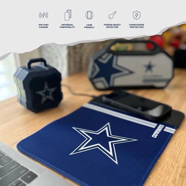 Alt view image 5 of 6 - NHL Wireless Charging Mouse Pad, Toronto Maple Leafs