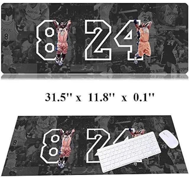 Alt view image 2 of 5 - 31.5x11.8 Inch Non-Slip Long Extended Large Gaming Mouse Pad with Stitched Edges XL Laptops Keyboard Mouse Mat(8&24)